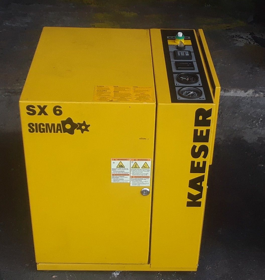 Kaeser SX6 Rotary Screw Compressor, 5 hp,3 ph @ 125psi