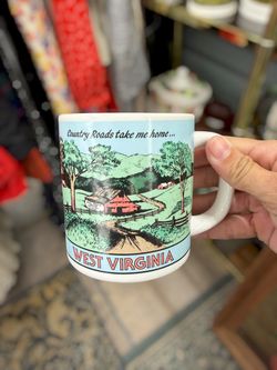 West Virginia Country Roads Ceramic Mug | Scenic Barn Souvenir