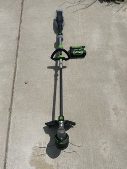 Ego 16” Carbon fiber string trimmer plus battery