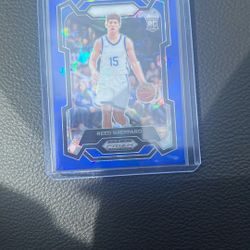 2024 Panini Prizm Draft Picks /99 Blue Ice Reed Sheppard Rookie RC #21 