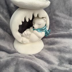 Bath & Body Works 2024 Polar Bear Ring 3-Wick Candle Holder