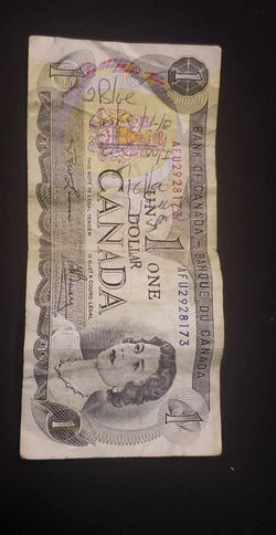 1970  CANADIAN DOLLAR PAPER BILL