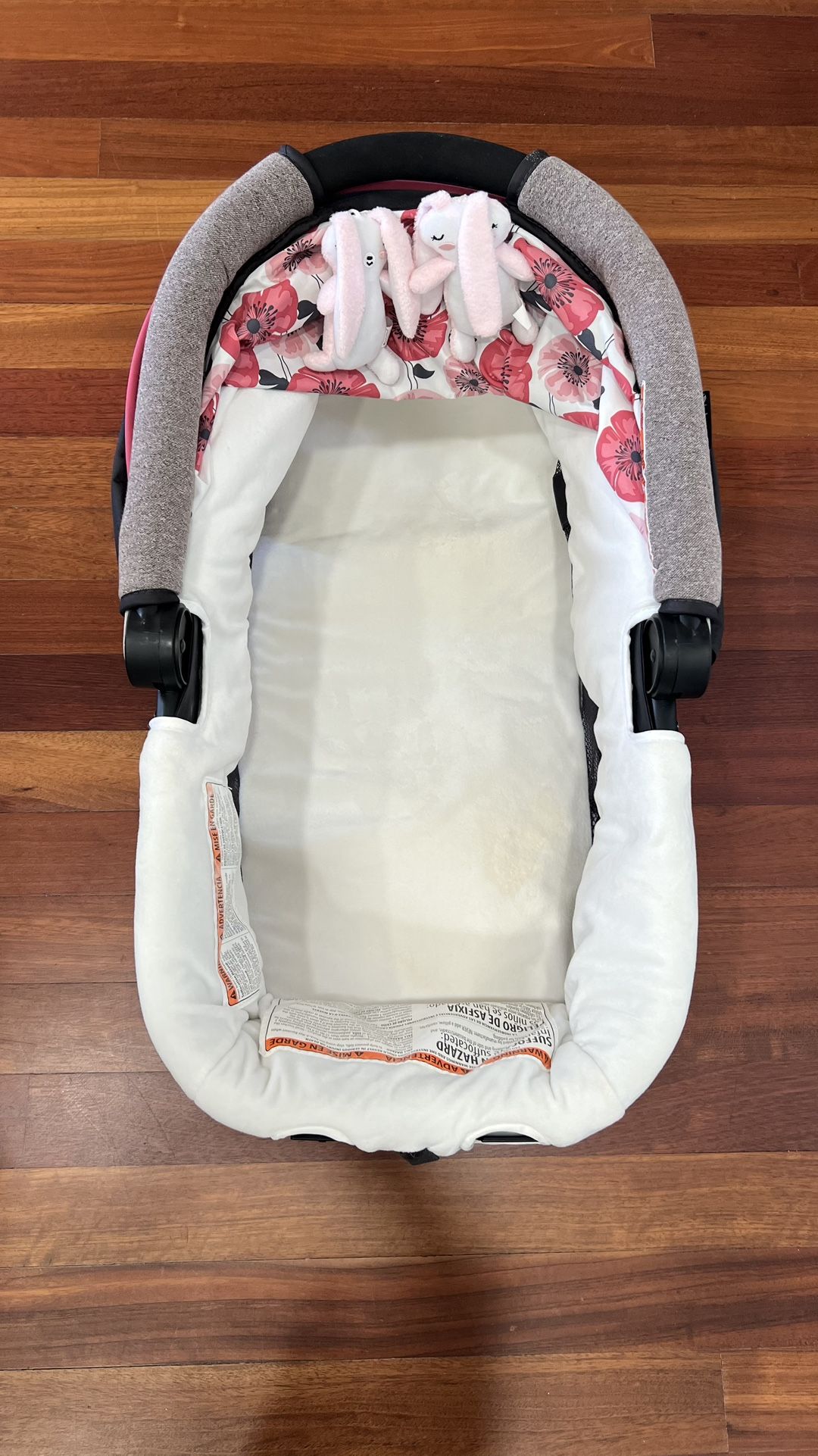 Infant Car Seat Carrier With Soft Plush Toys - Gently Used