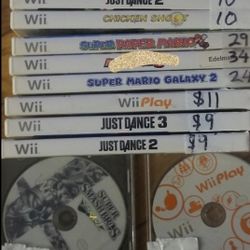 Wii Games. PRICES IN PICS