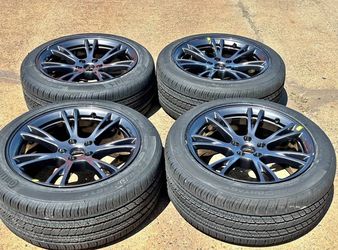 NEW OEM 2025 Tesla Model Y Wheels Gemini Charcoal Rims Continental A/S Tires 245/45/19