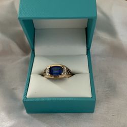 Mens Sapphire Ring