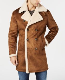 Men’s Faux Fur Shearling Coat
