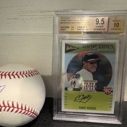 Manny Machado Rookie Baseball Card With Autograph, Signed Baseball, Padres, Chargers