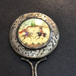 Vintage Persian hand mirror