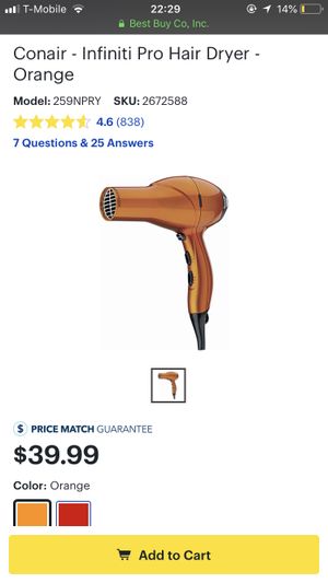 Conair Hair Dryer Pro One For Sale In Pasadena Ca Offerup