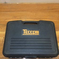 Teccpo Tool Box With Carger And All Drill Bits.
