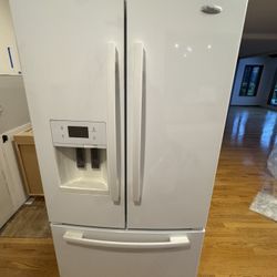 Whirlpool Gold Brand French Door Refrigerator, White, Great Condition!