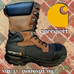 New CARHARTT 10" Waterproof Insulated PAC Composite Toe Work Boots Available in Sizes: 11 & 11.5