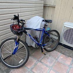 Bike with helmet 