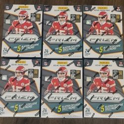2025 Panini Prizm NFL Football Cards Blaster Boxes! 6 Box Lot! New Sealed! Multiple Available! 