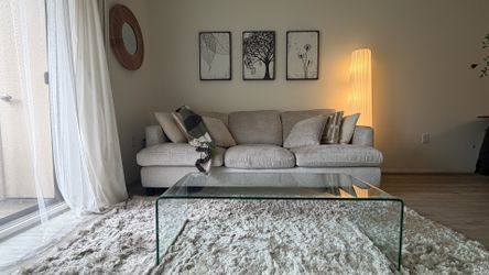Glass Dining Room Table-Very heavy & sturdy