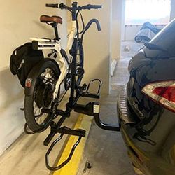 (Brand New) $129 (KAC) 2-Bicycle Rack for Car, SUV, Hatchback Mount for 2” Anti-Wobble Hitch, Heavy Duty Bike Carrier