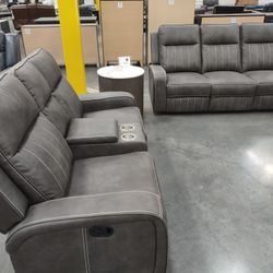 New Recliner Sofa and Loveseat Both On Sale Now Don't Miss