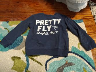 3T toddler shirt - "pretty fly for a small guy" blue