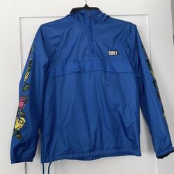 Obey Bright Blue Windbreaker 