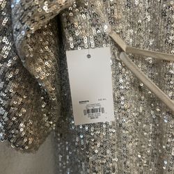 NEW WITH TAGS SEQUIN CHAMPAGNE COLOR KIMONO