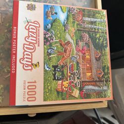 Puzzle with turning board and drawers