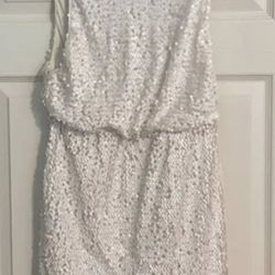 White Sequin Dress
