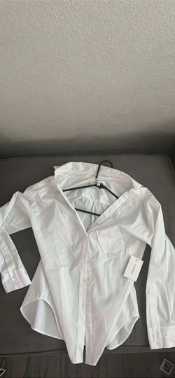 New- good American button up shirt