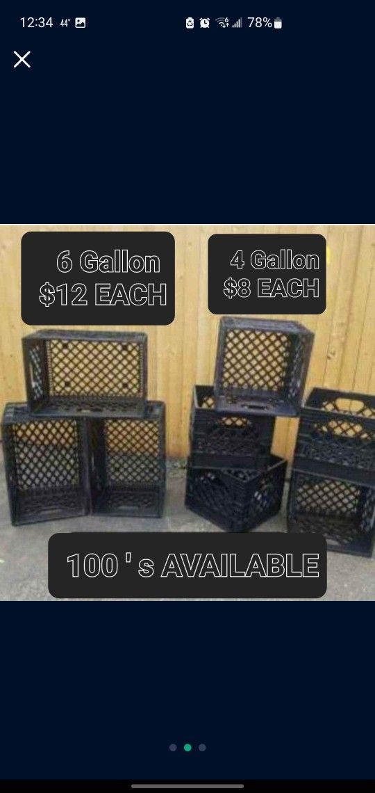 Commercial Milk Crates