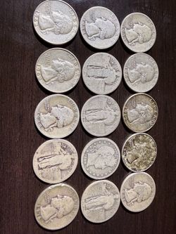 15 90% silver quarters