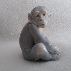 Vintage Lladro Mini Monkey Figurine #5432