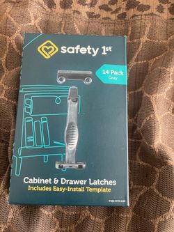 Safety 1st Cabinet Drawer Latches 14 Pack Gray