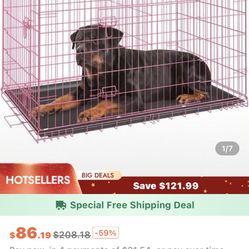 Dog Cage Pink For Small Dog 50$