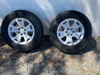 Stock Chevy Colorado rims and tires