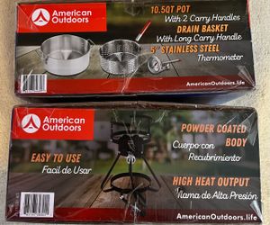 Fryer stand and pot