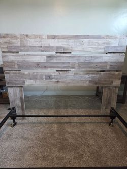 Wayfair Queen Bed Headboard - Greywash Color