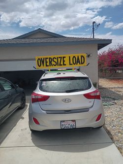 Oversize load sign