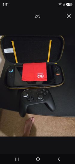 Nintendo switch 2 with pro controller 2 and case