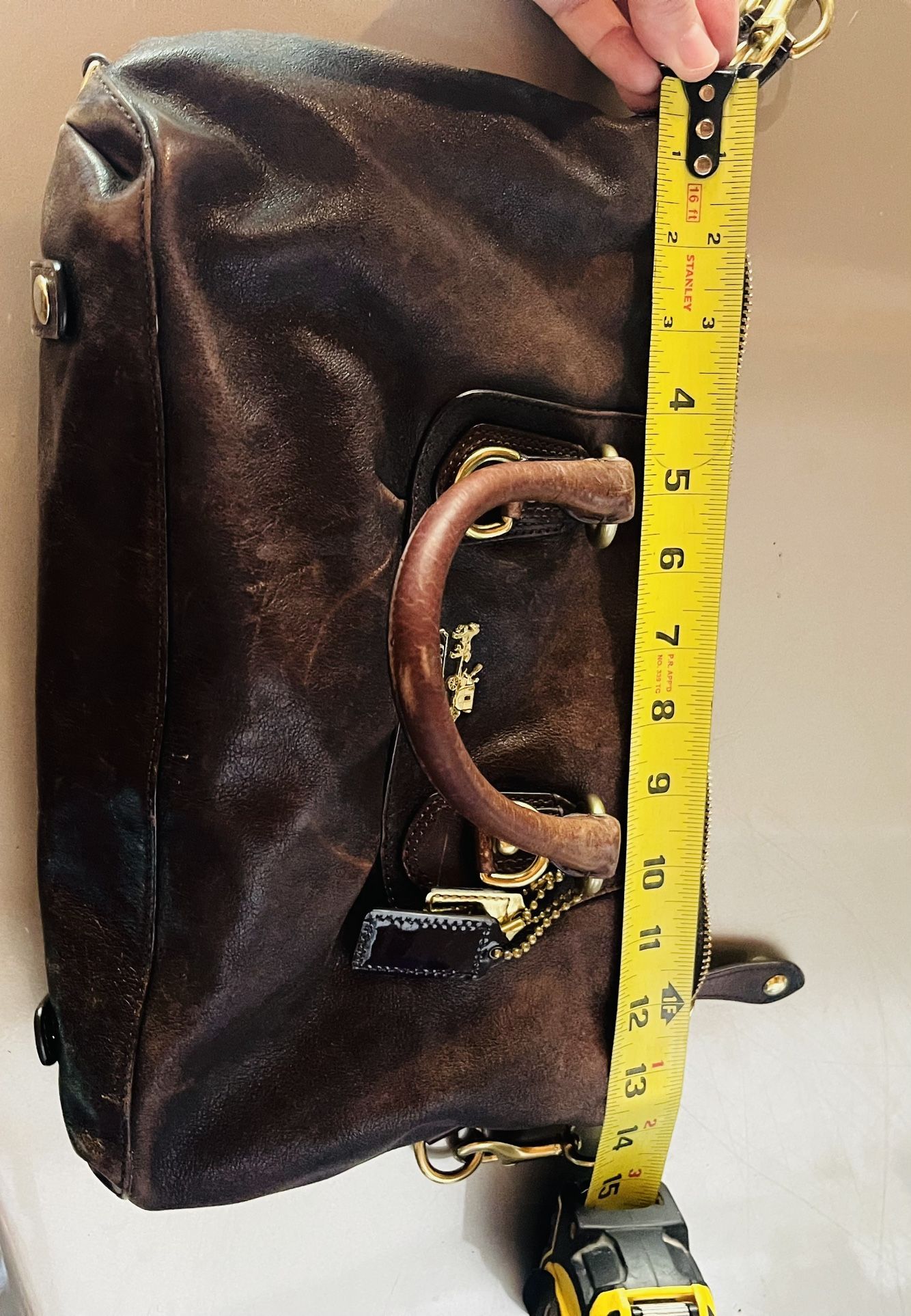 Soft Leather Brown Coach Purse/bag