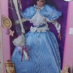 BARBIE DOLL GIBSON GIRL THE GREAT ERAS COLLECTION VOLUME ONE NEW IN BRRX NEVER OPENED WITH DOLL STAND,  PARASOL, 