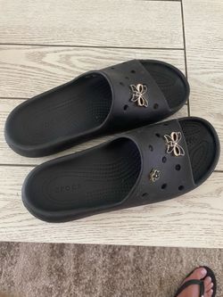 Croc Black Sandals size 7