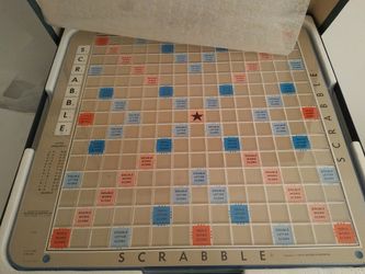 Scrabble Deluxe with fancy board