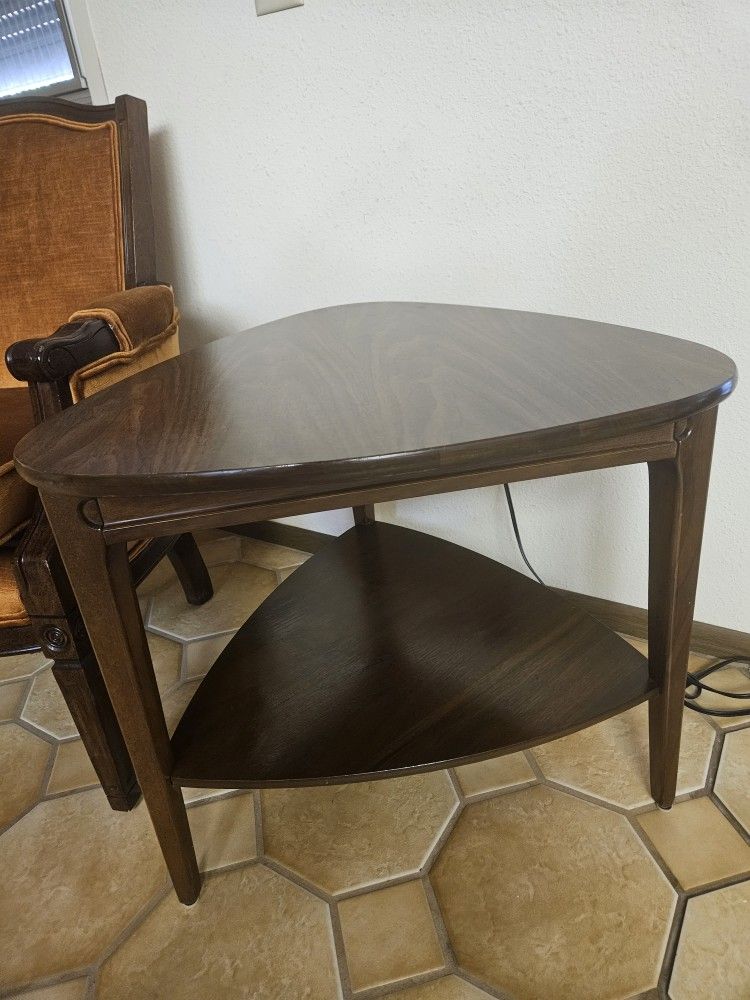 Side Table Called "Guitar Pick" By (Stamped) Mersman (Furniture Co.).