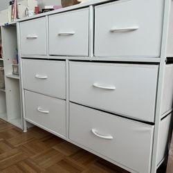 White 7 Drawer Dresser