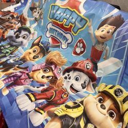 Large Vinyl Paw Patrol Birthday Banner 