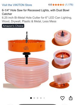 6.25” Hole Saw Kit With Dust Bowl,  VIKITON