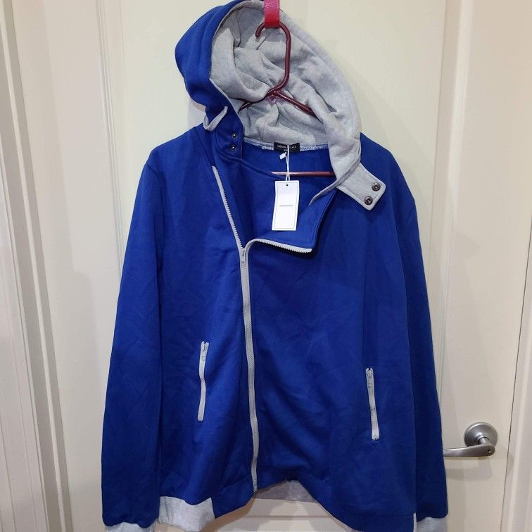 Mimigogo Blue Hooded Jacket XXL