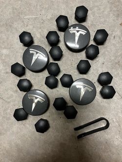 Tesla Model 3 X Y Wheel Center Cap and Nut Cover Kit