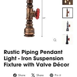 7 Rustic Pipe Light Fixtures 