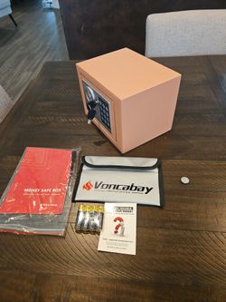 New Voncabay Pink Digital Money Safe Lock Box